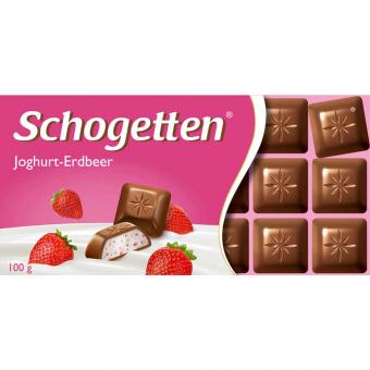 Trumpf Schogetten Joghurt-Erdbeer 100g Tafelschokolade MHD:30.10.25
