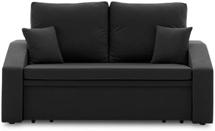 Sofini Sofa Hewlet mit Schlaffunktion! Best Schlafsofa! 2- Sitzer Sofa! Polstermöbel mit stauraum. Schlafsofa mit schlaffunktion und Bettkasten. Kleines Sofa! (MIKRO 15)