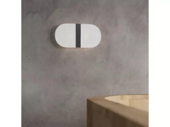 Sollux Lighting Salia Plafonnier décoratif affleurant, blanc, chrome, 2x G9