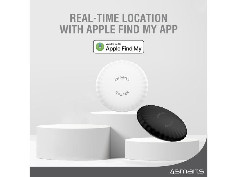 4smarts Schlüsselfinder SkyTag Slim 2er Set schwarz, weiss Standort-Finder 2er Set (schwarz, weiss)