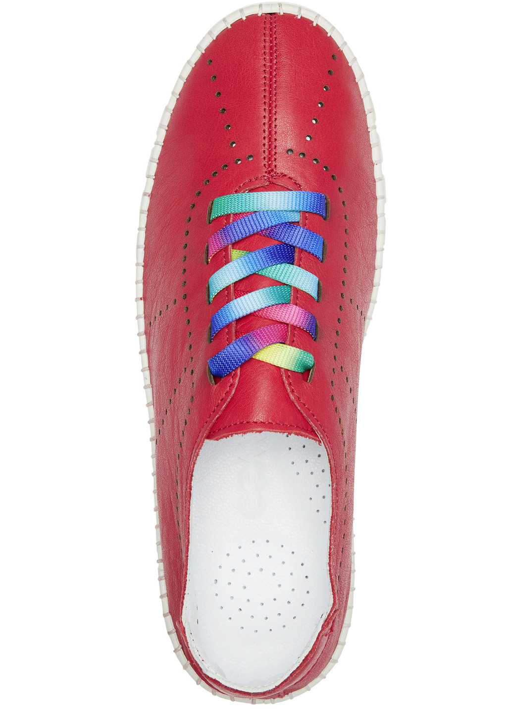 Gemini Schnürschuh mit Schnürsenkel in Regenbogen-Farben