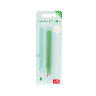 Legami - Recharge pour stylo à encre - vert (pack de 2)