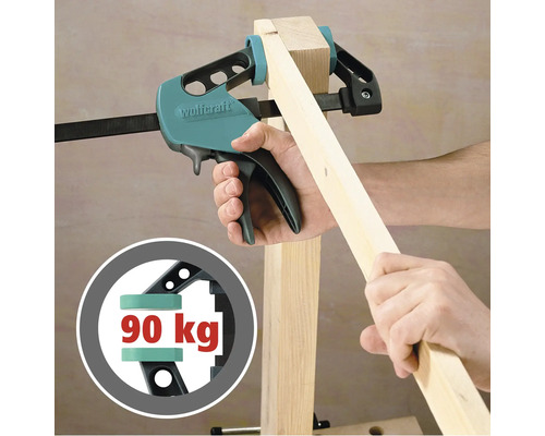 Wolfcraft Easy eenhandklem 150-75 mm