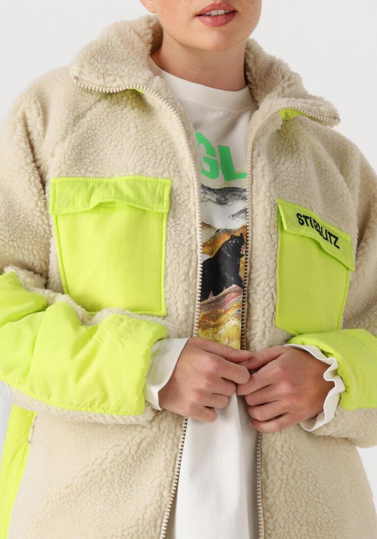 ecru stieglitz teddy jas devante teddy jacket