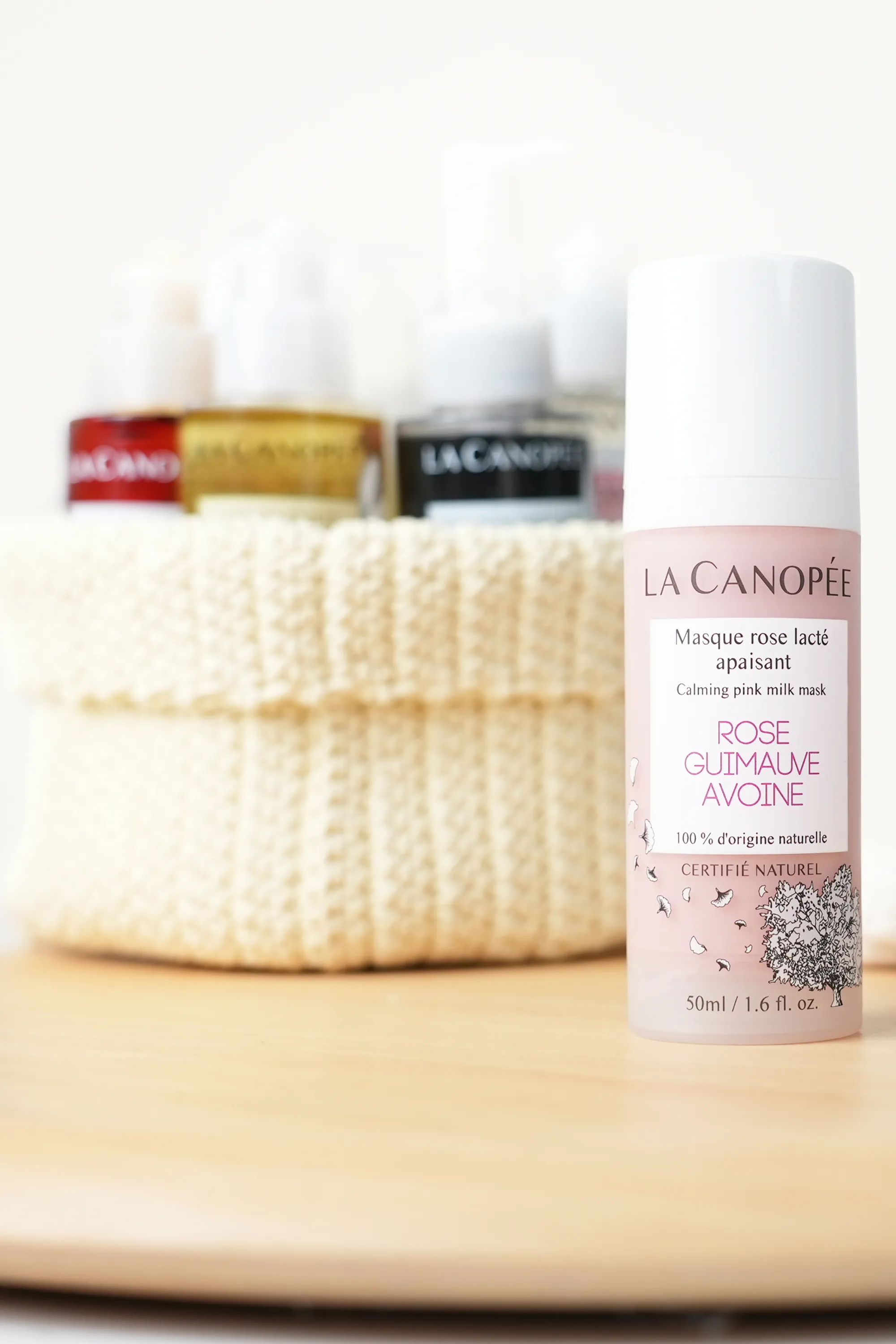 La Canopée Masque rose lacté apaisant visage-50 ml