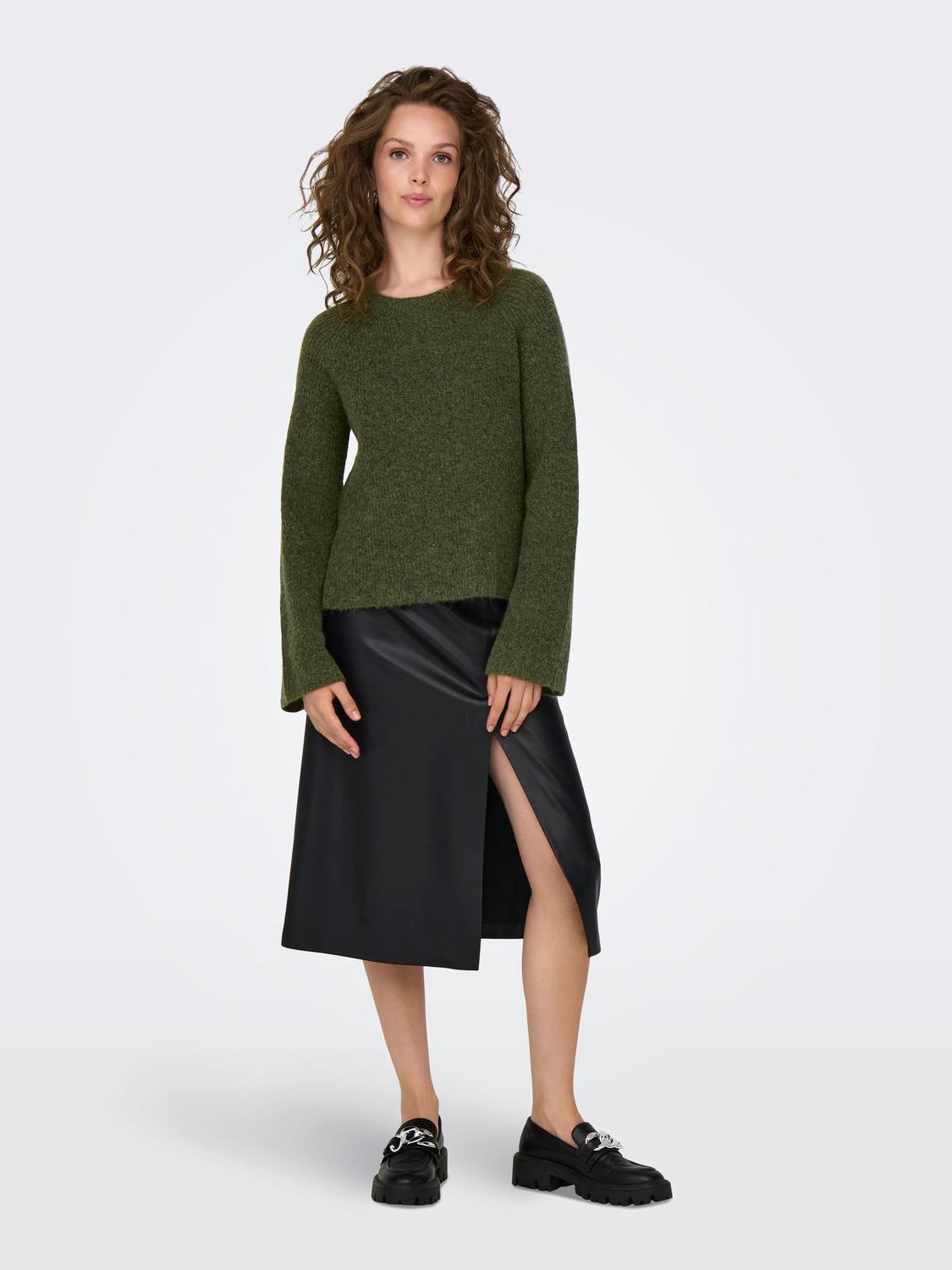 JDYINGEBORG Strickpullover Winter Moss