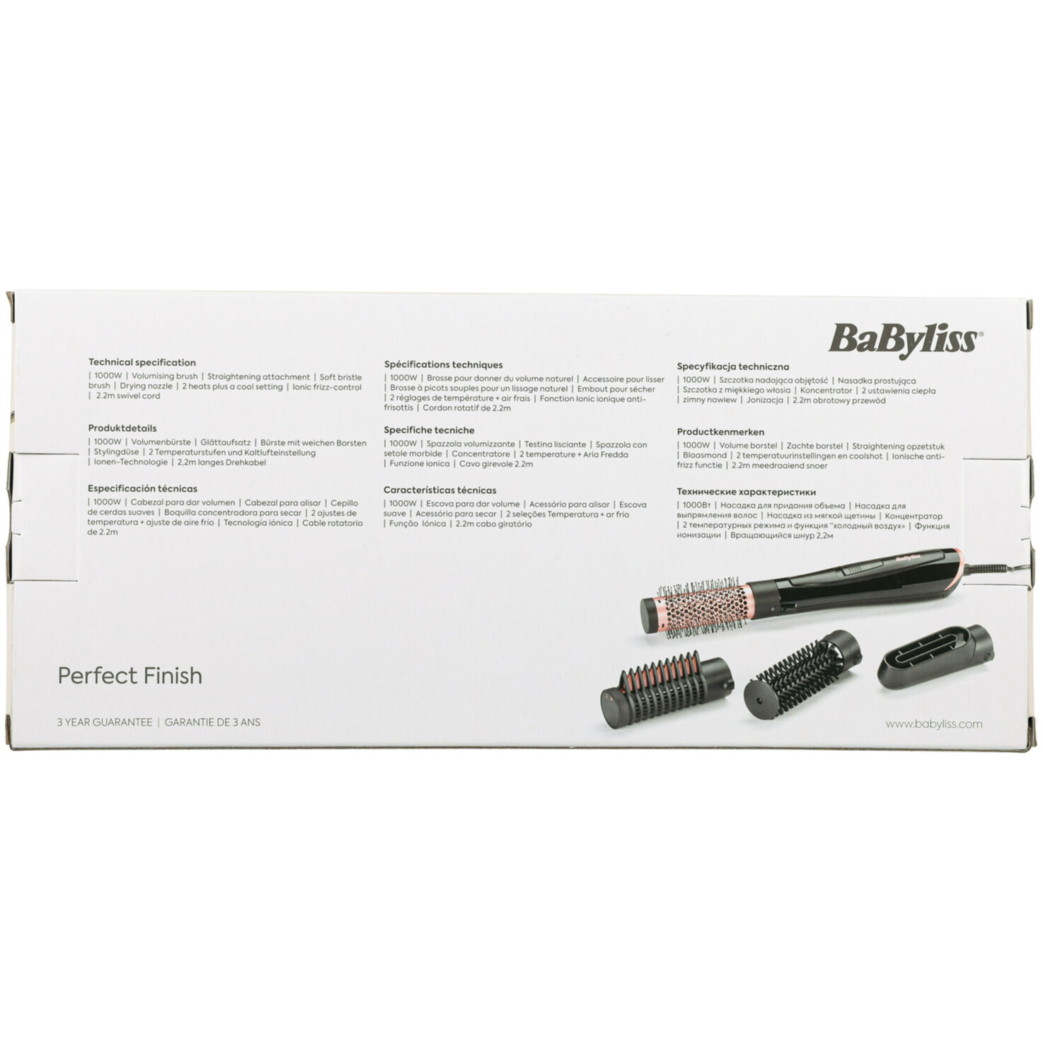 Babyliss Warmluftbürste Perfect Finish AS126CHE