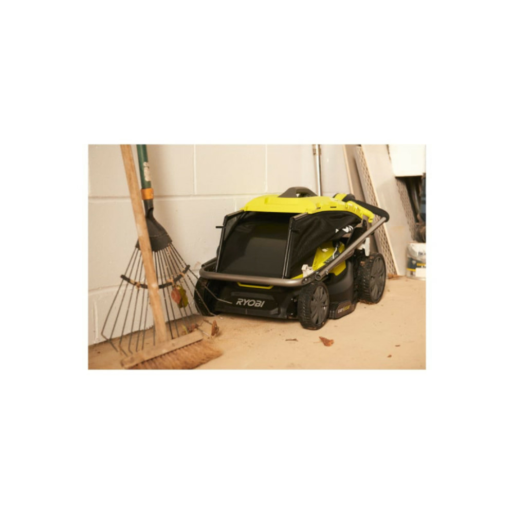 Tondeuse ryobi 18v lithiumplus brushless coupe 37cm - 1 batterie 5,0 ah - 1 chargeur rapide - ry18lmx37a-150