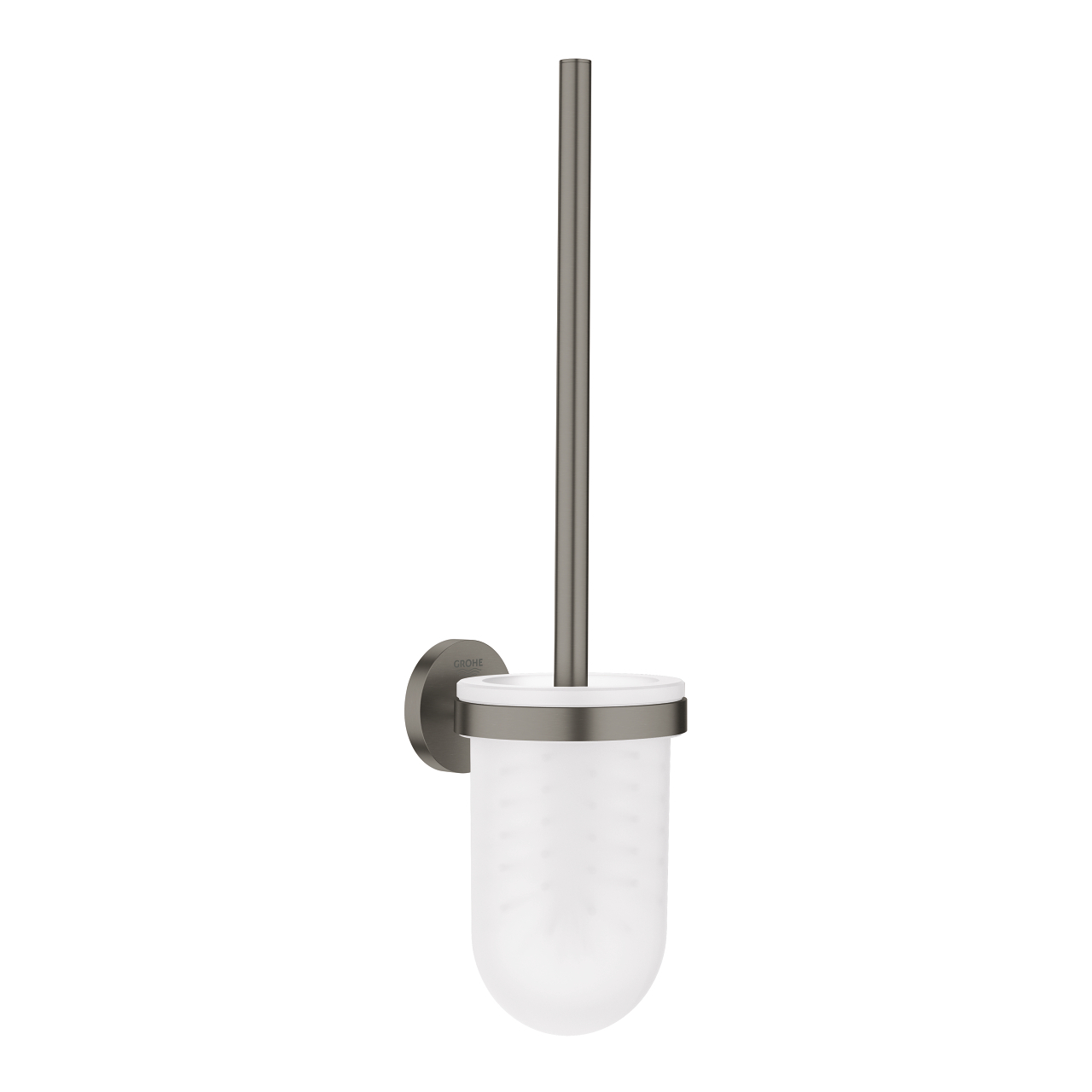 Grohe Essentials toiletborstel met houder brushed hard graphite
