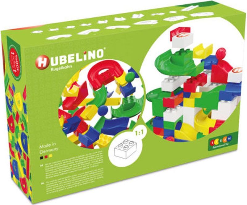 Hubelino - Knikkerbaan - Baanelementen - 128dlg.