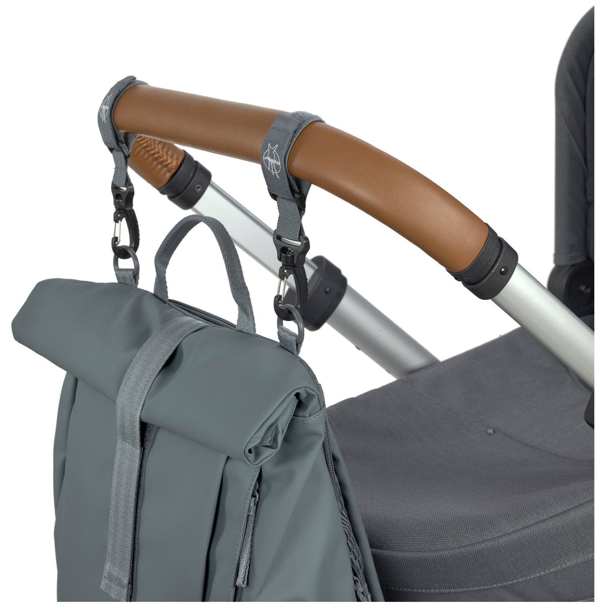 LässigLässig   Green Label Wickelrucksack Rolltop Up anthrazit muster
