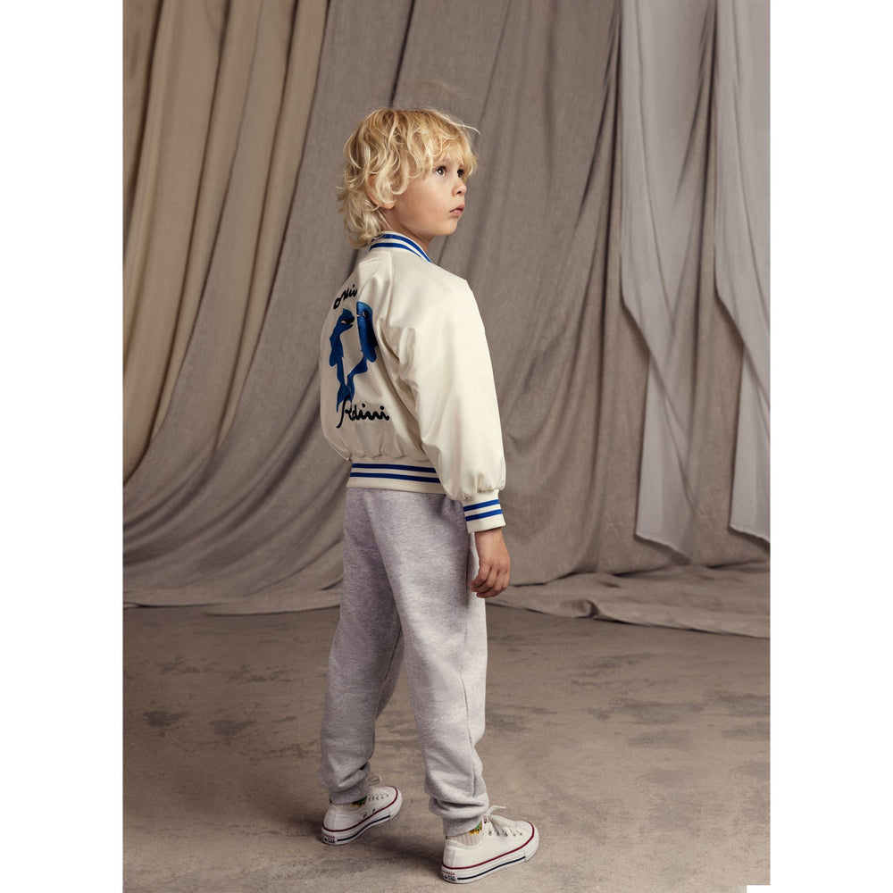 Køb Mini Rodini White Dolphins Lightweight Baseball Jakke