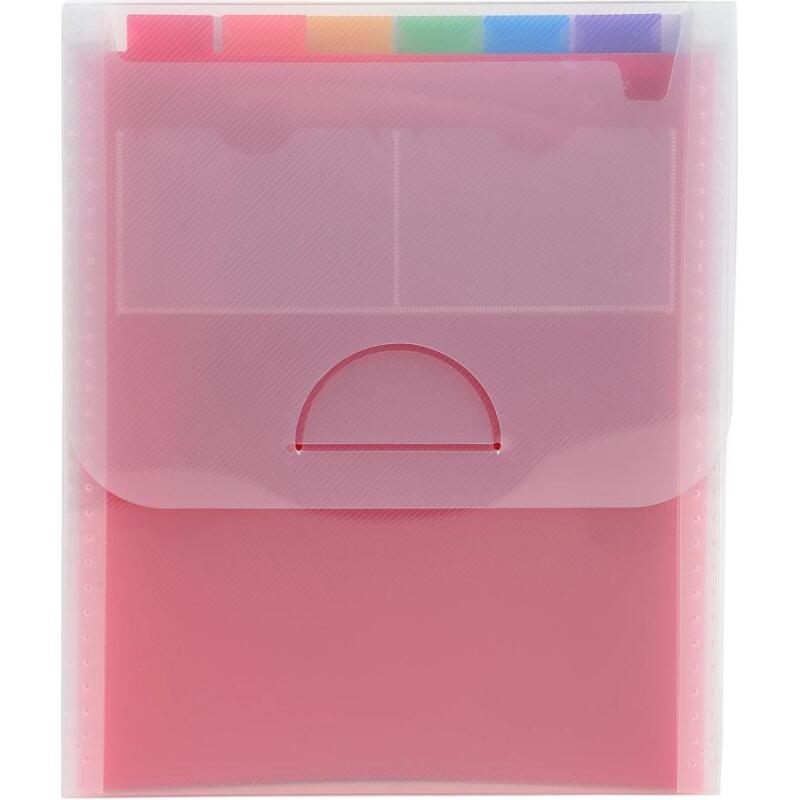 Trieur valisette vertical 6 compartiments Crystal - A4 - Cristal