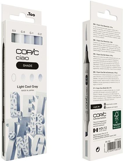 Copic Ciao - Shade Markerset - Light Cool Grey - 4 Stuks