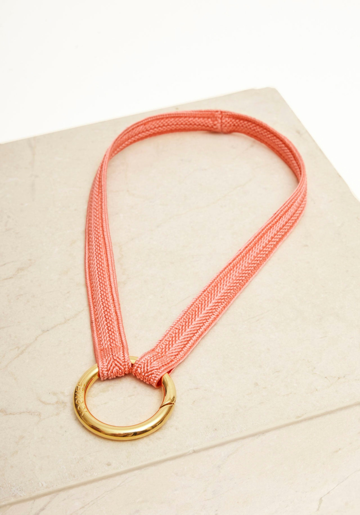 YOOMEE Mini-Schlüsselband Keychain Zahra Flamingo Gold
