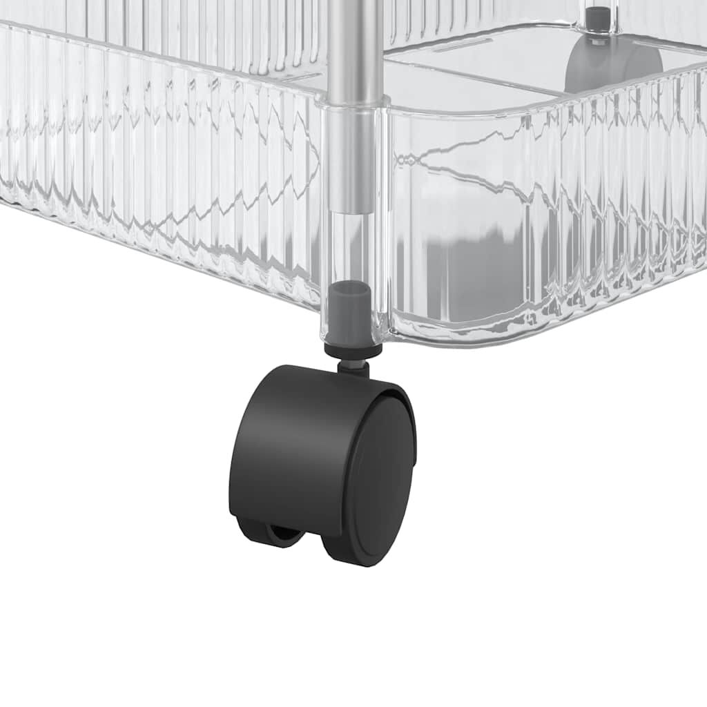 vidaXL Opbergwagen met 3 lagen 37x28x68 cm