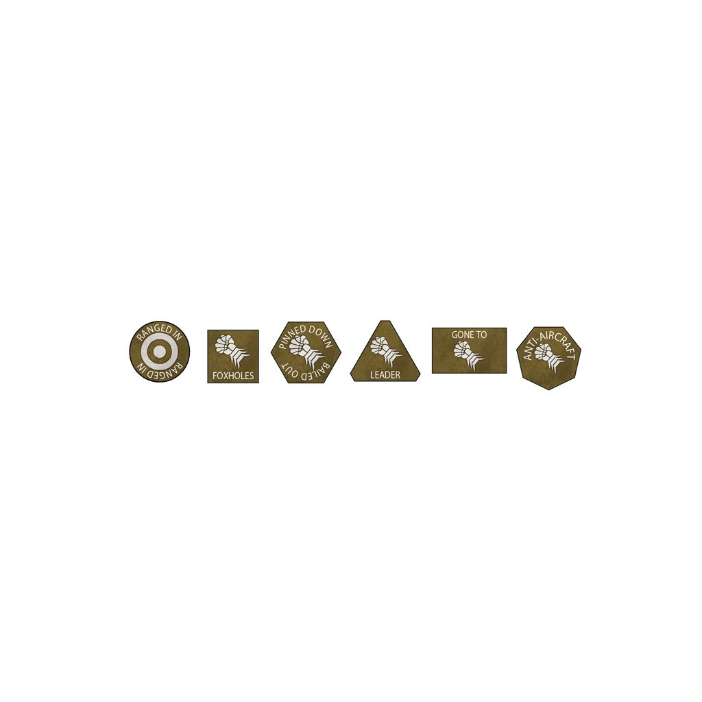 Flames of War - Armoured Fist Token Set