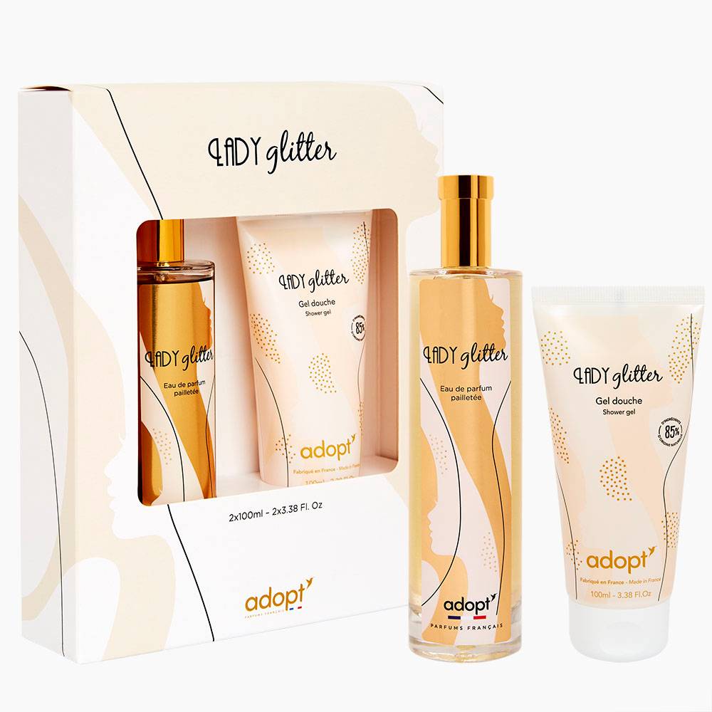 Lady glitter - Coffret eau de parfum 100ml + gel douche