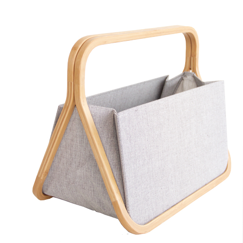 Mand bamboe recycled textiel