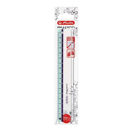 Herlitz Lineal my.pen 17 cm, türkis
