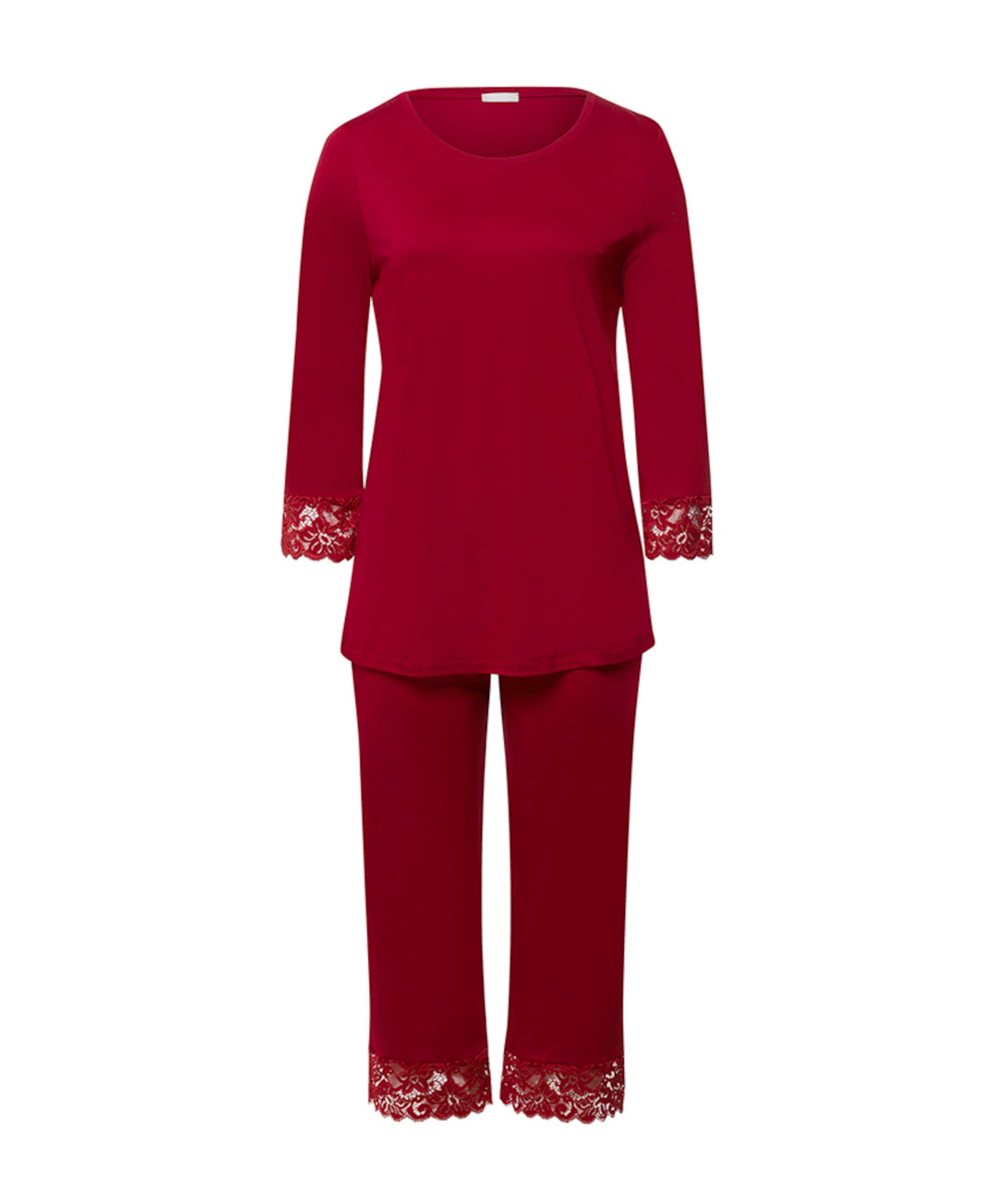 Hanro Pyjamaset rood