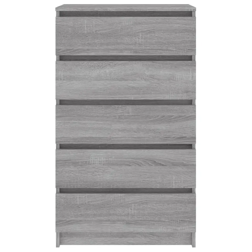 vidaXL - Ladekast - Grijs - Bewerkt hout