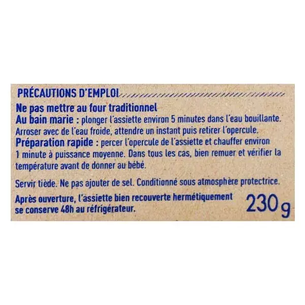 Prato Babybio para refeição noturna com vegetais verdes, pastinaca e trigo bulgur, +12 meses, orgânico, 230g