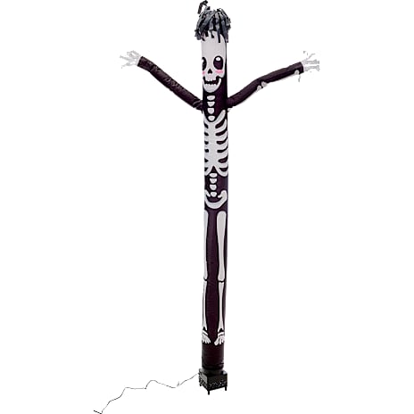 Halloween oppusteligt skelet 243 cm - Sort