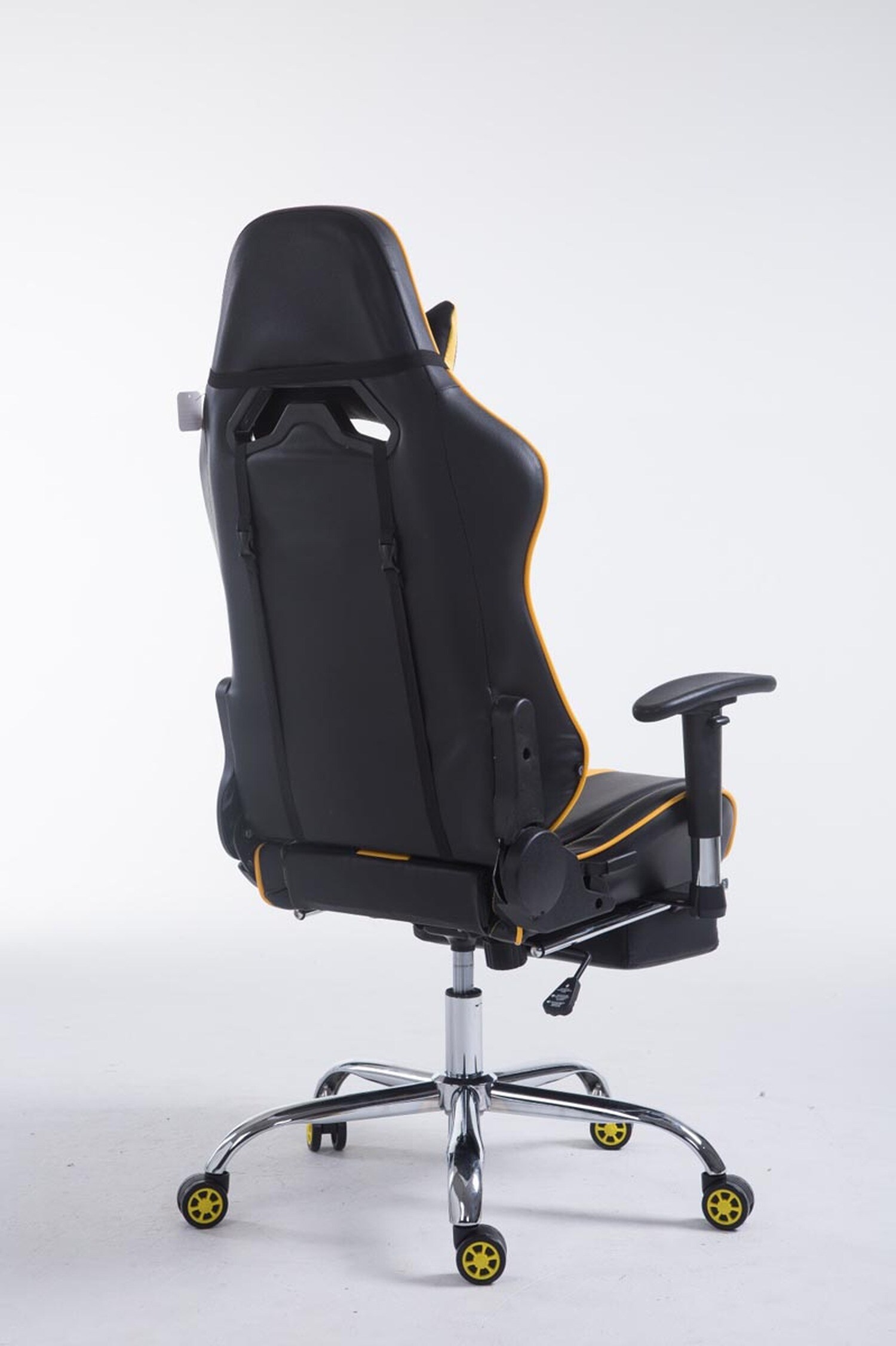TPFLiving Racing Bürostuhl Limitless mit FußablageSchwarz/Blau