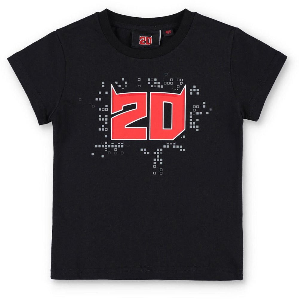 Fabio Quartararo - T-shirt enfant FQ20 N°1 Noir / Rouge