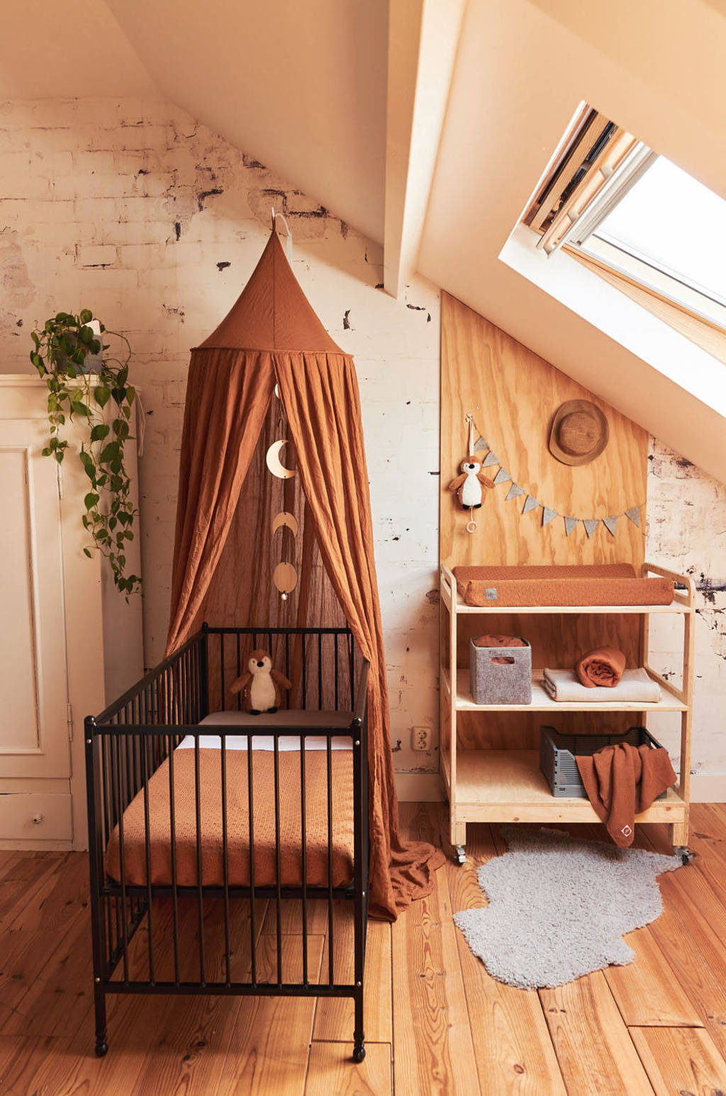 Topjersey baby ledikant hoeslaken 60x120cm nougat