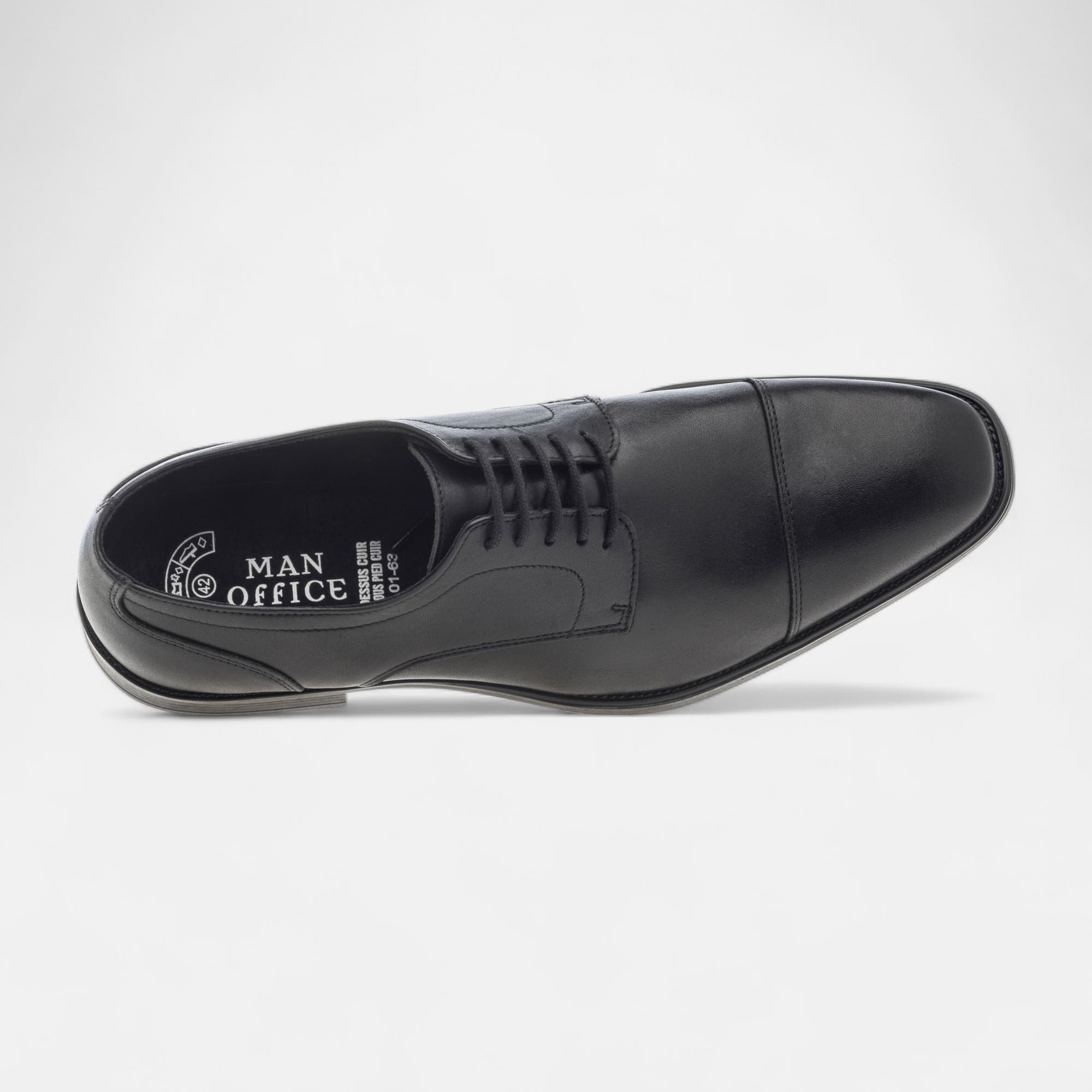 Derbies Homme en cuir noir