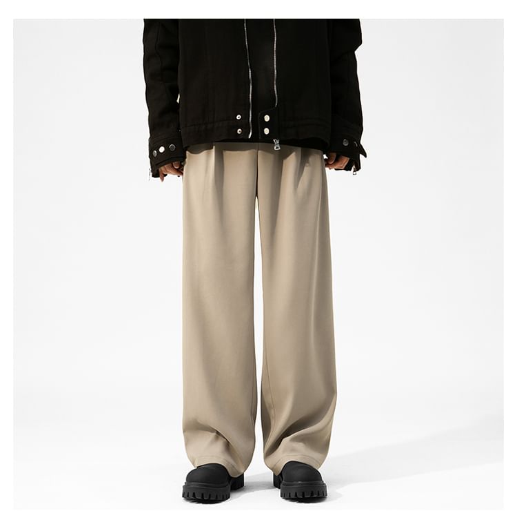 Bay Go Mall - Mid Rise Plain Loose Fit Broek