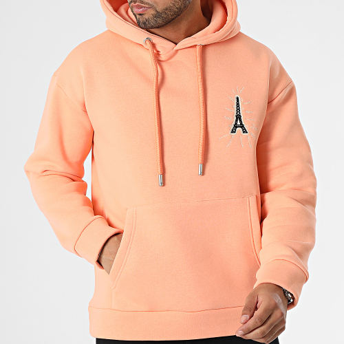 Sweat Capuche Rose Saumon