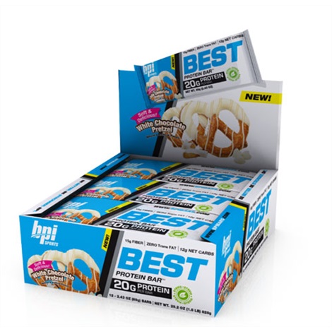 BPI Best Protein Bars White Chocolate Pretzel 12x69g
