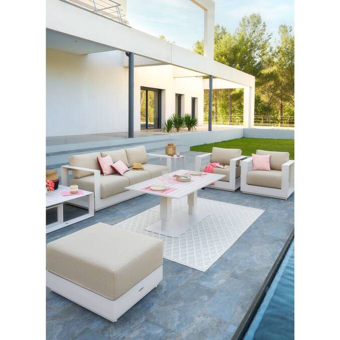 Pouf de jardin ALLURE Avoine