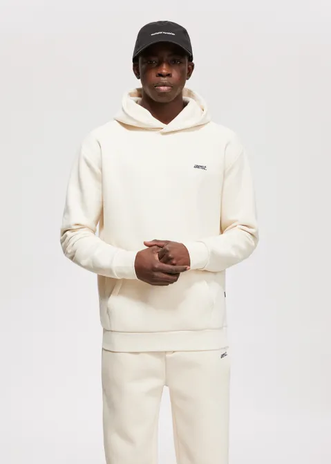 Hoodie met merk print off-white (CREME.L)