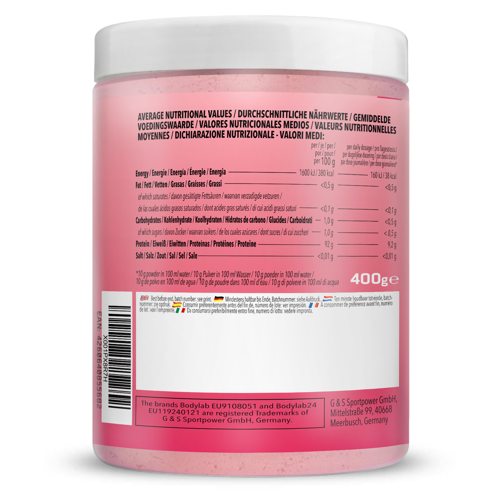 Hydrolised Collagen - 400g - Fresh Raspberry