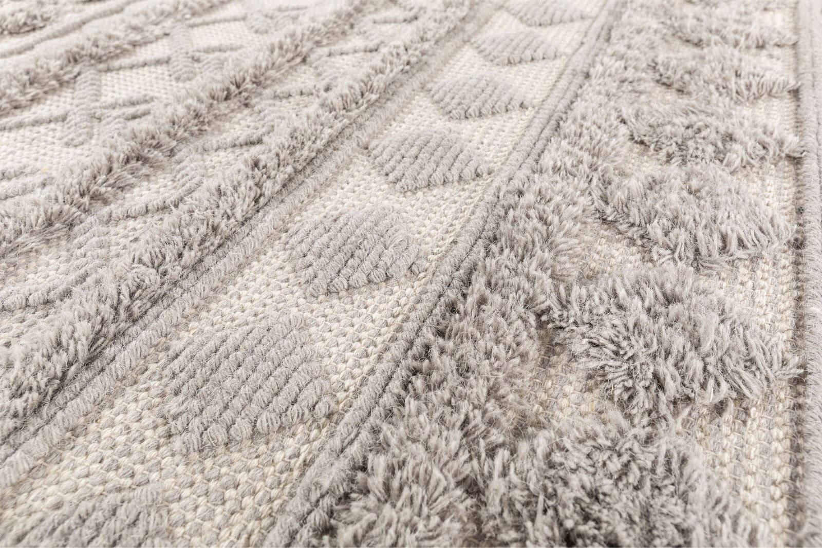 Teppich Kelim Stockholm 130 x 190 cm Grau/Blau