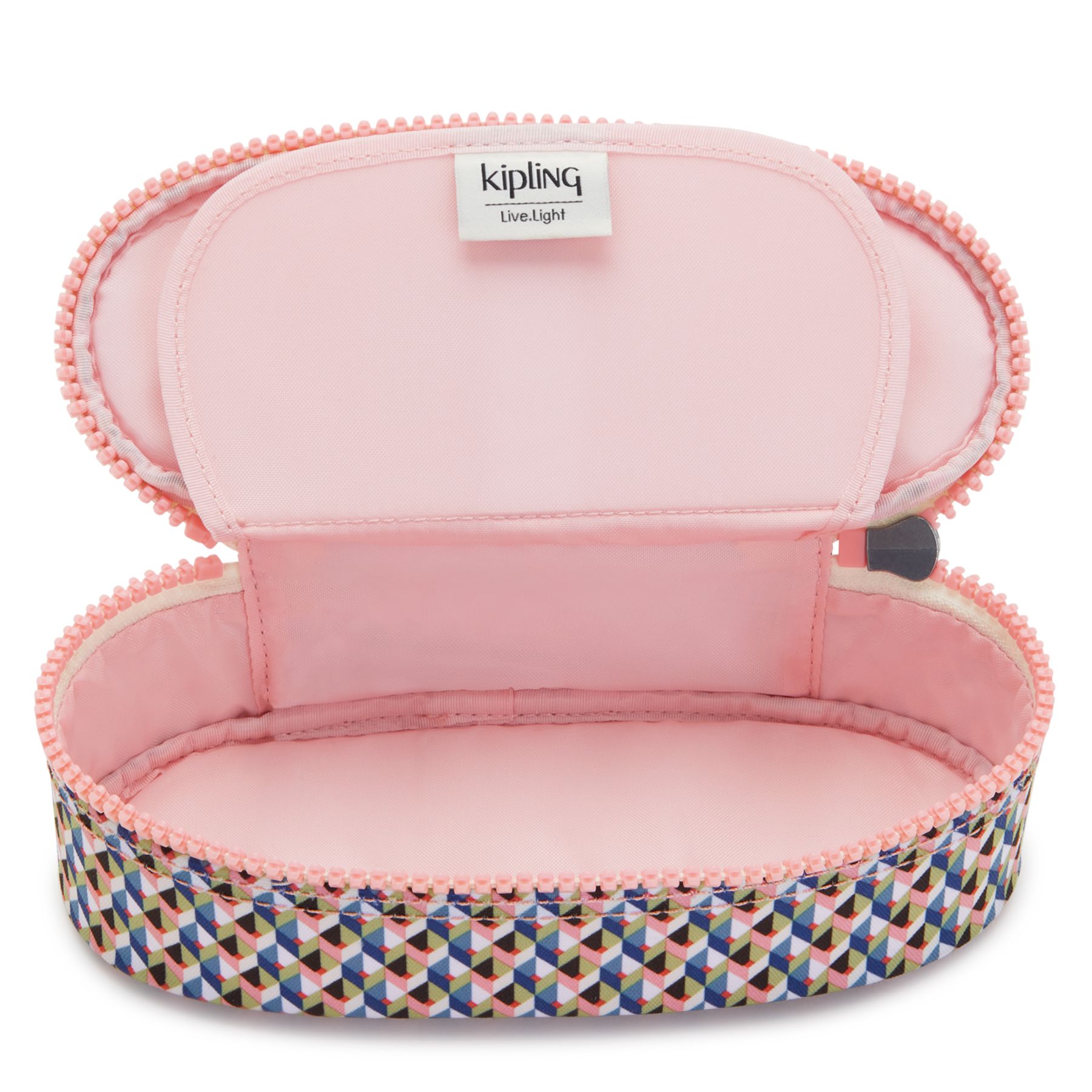 DUOBOX Trousse zippée moyenne à imprimé - Girly Geo