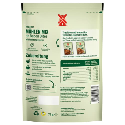 Rügenwalder Mühlen Mix no Bacon Bites VEGAN
