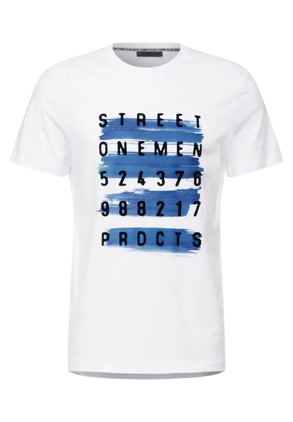 T-Shirt mit Wordingprint - White