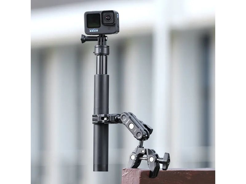 Ulanzi Super-Klemme mit Dual Ballhead Magic Arm Universal Doppelklammer