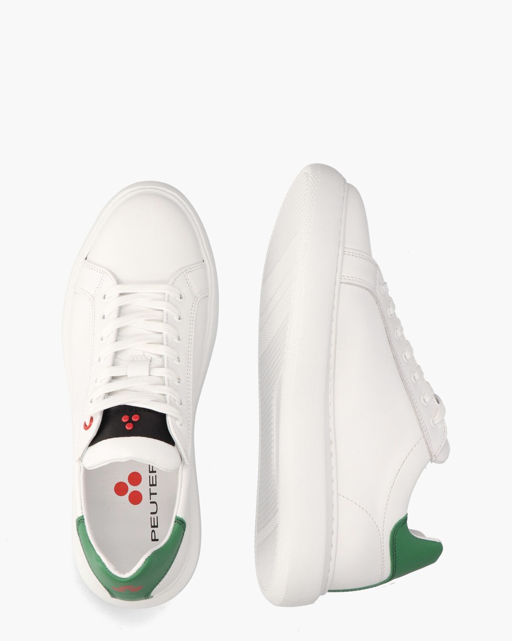 Peuterey Helica 02 Wit/Groen Herensneakers