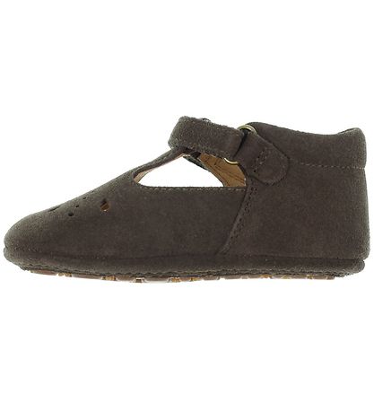 Bisgaard Ballerina Hjemmesko - Blåom - Dark Brown