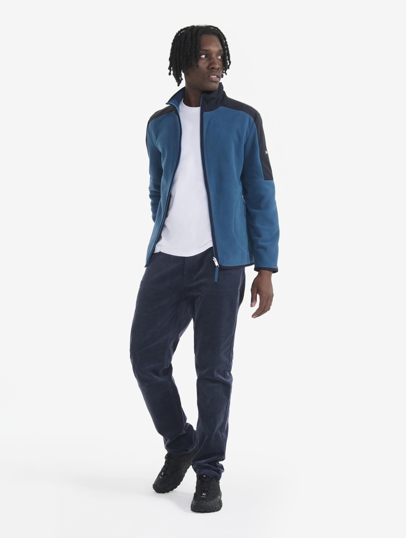 Polaire microfibre Polartec® T-KIT avec fermeture éclair MIDNIGHT