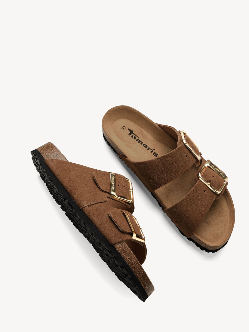 Leren Slipper - bruin