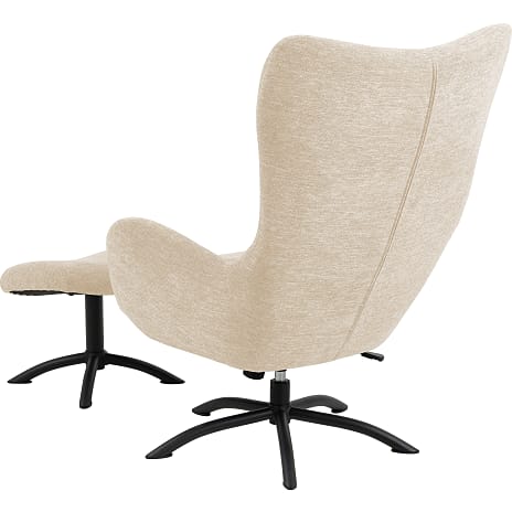 Talgarth lænestol inkl. fodskammel - beige