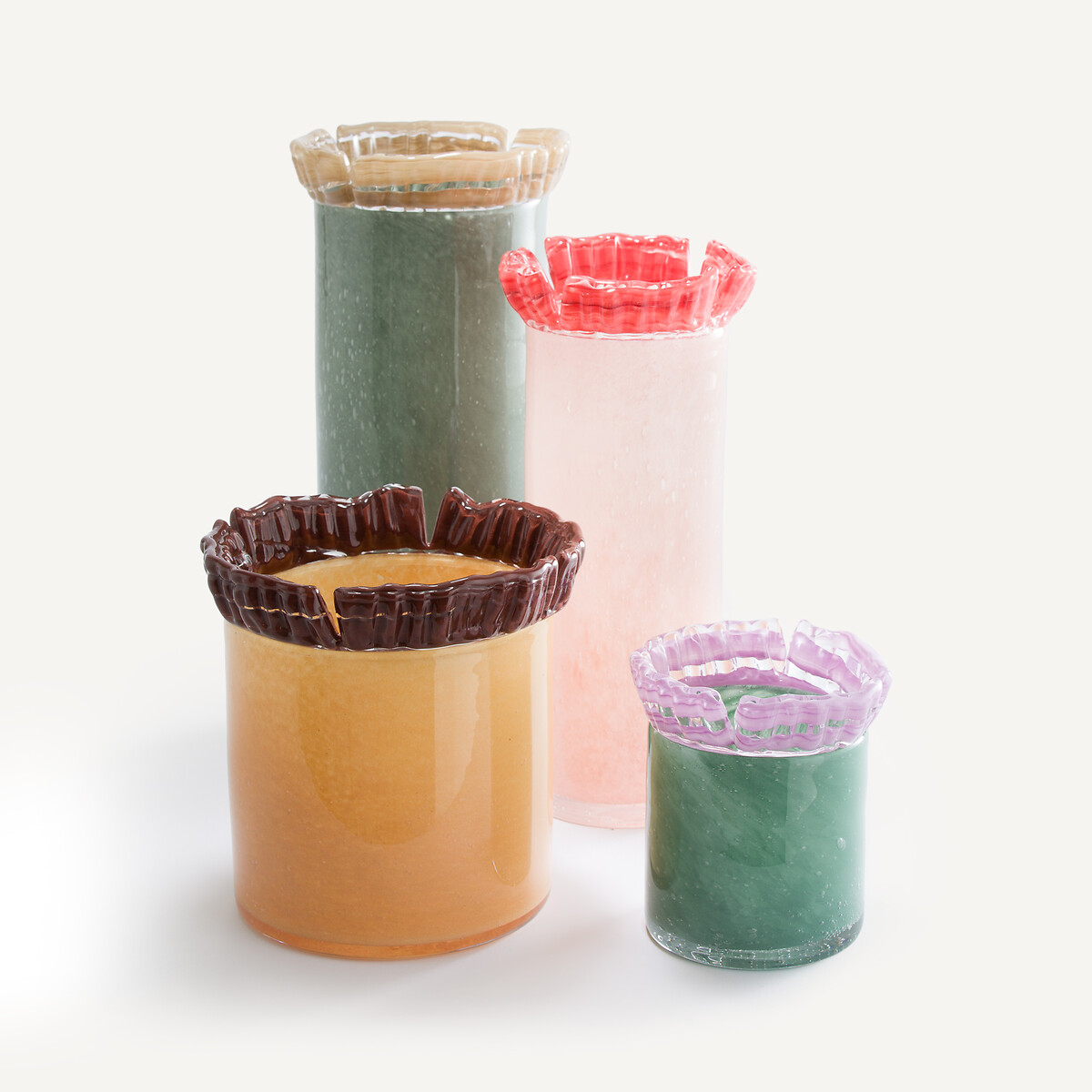 AM.PM<br>Vaso de vidro lapidado à mão, 13 cm de altura, Eloria