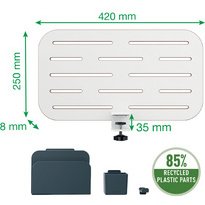 Panneau organiseur de bureau, petit, blanc